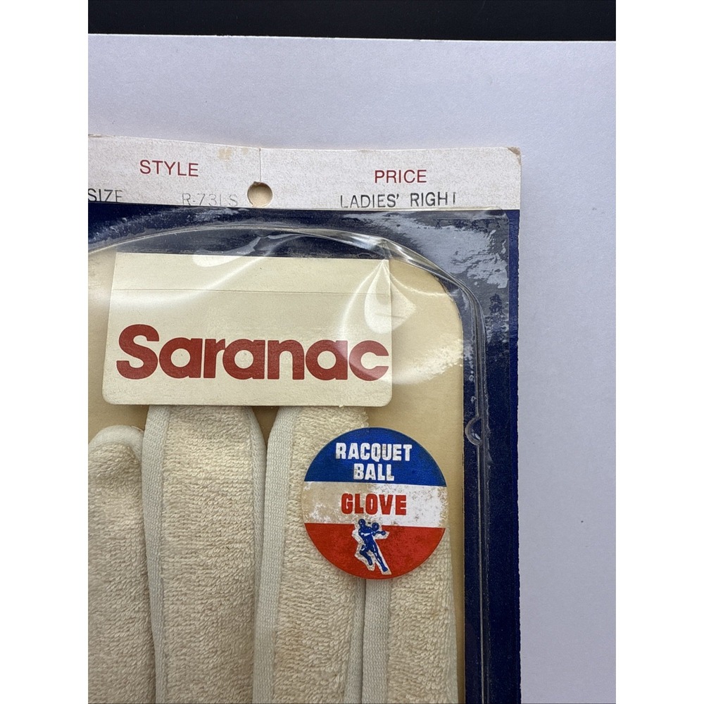 Vintage Lady Saranac Raquetball Glove #R73LS Ladies Right Hand One Size NOS - Picture 3 of 13